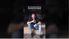 Reel still — workout squat with overlay 'the discipline and the practice are different'
