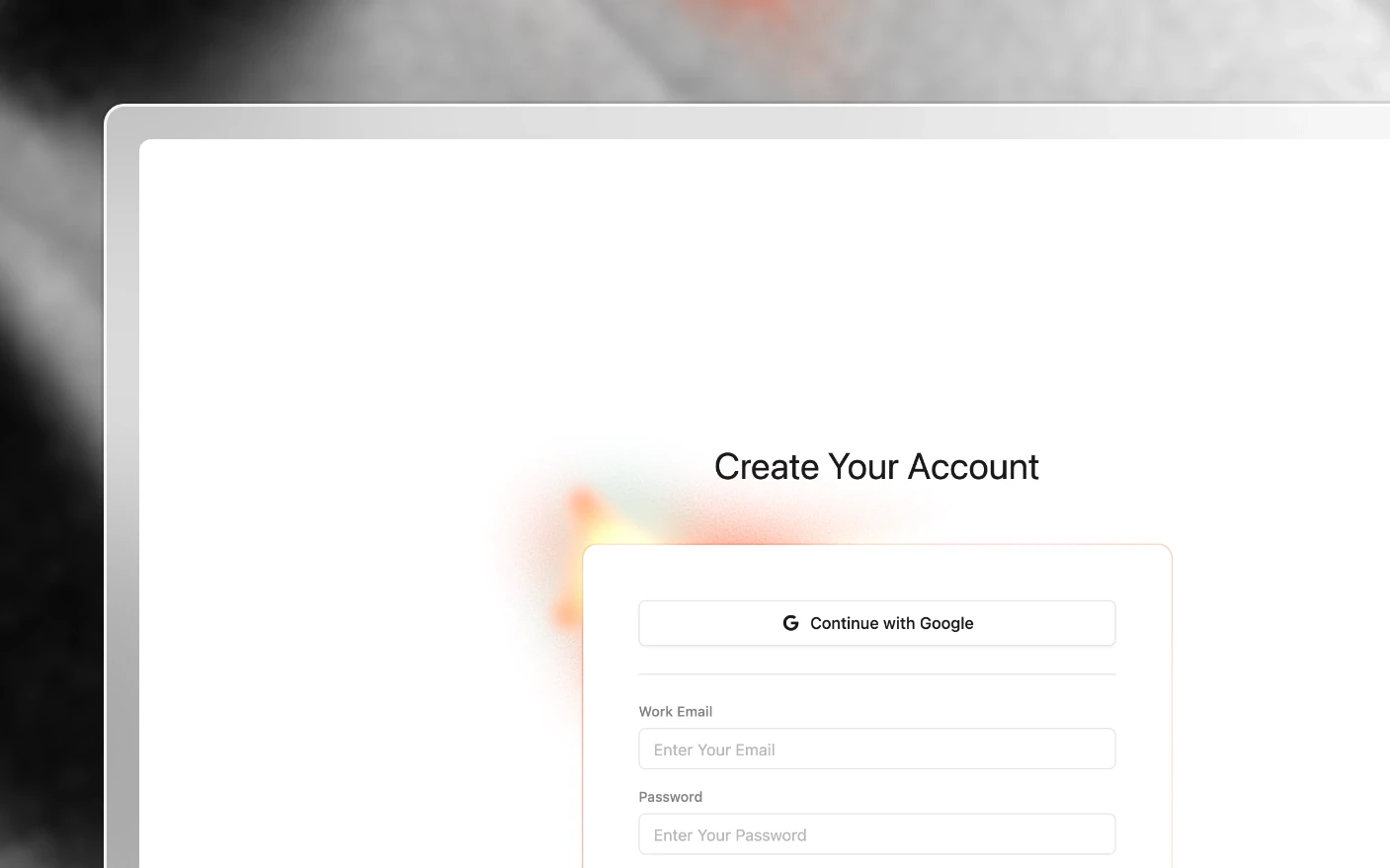 The Clipflow sign-up screen
