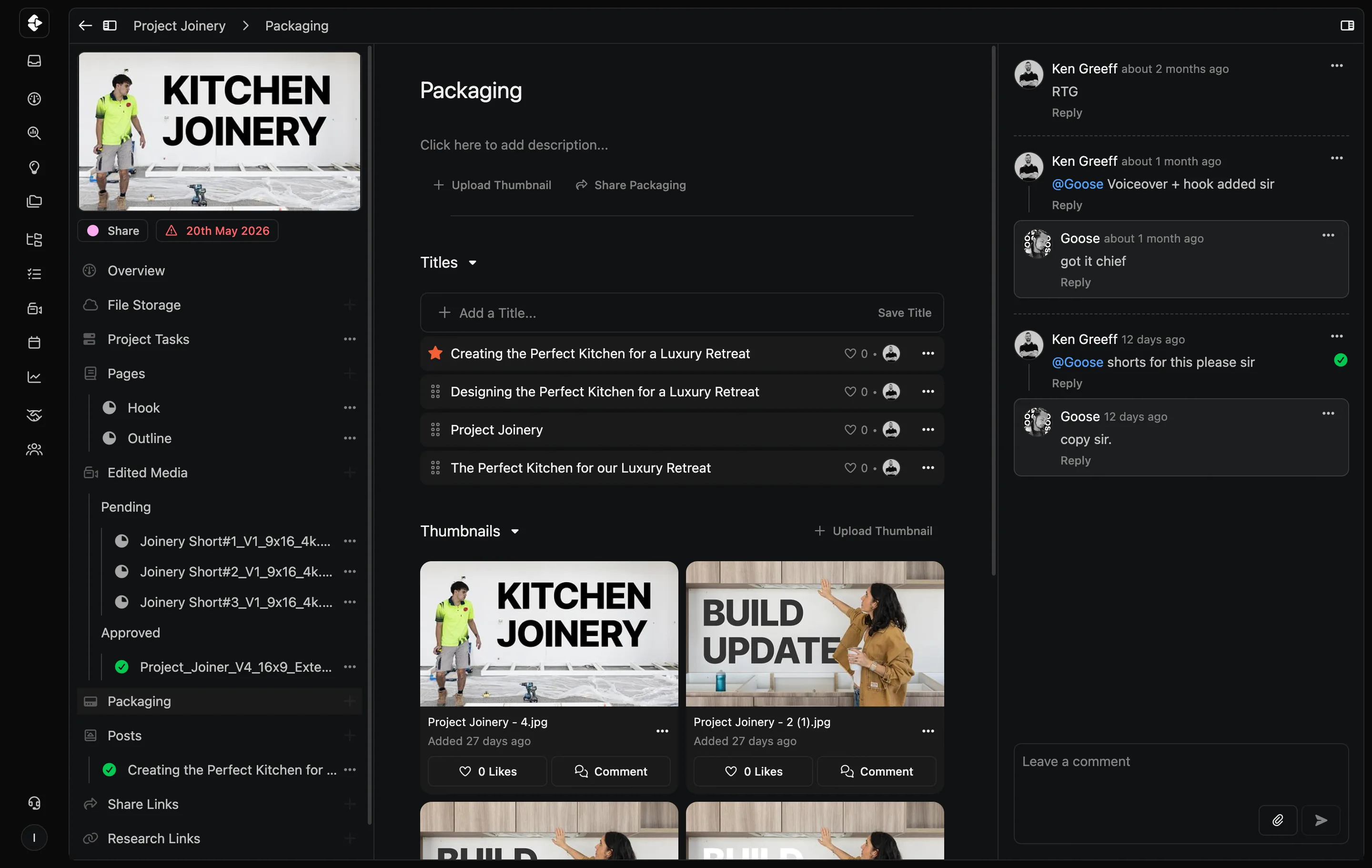 Packaging inside Clipflow